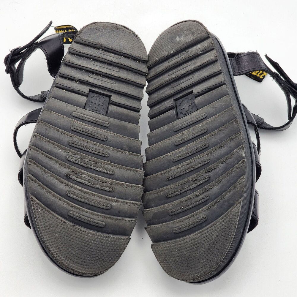 Dr. Martens Blaire Leather Strap Chunky Platform Sandals Black Size 8 - Picture 6 of 8
